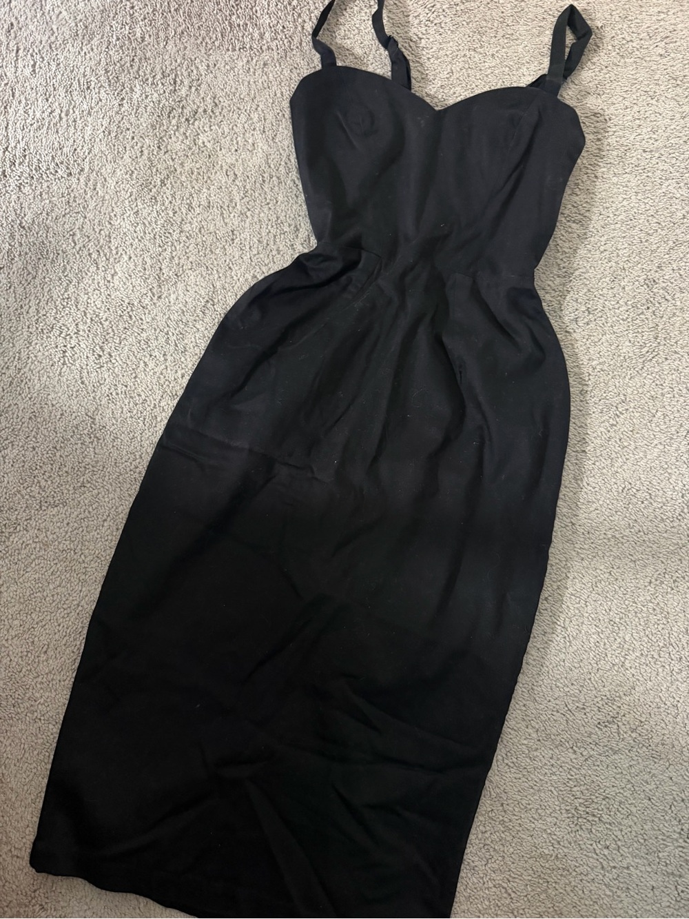 Vixen by Micheline Pitt Black Retro Wiggle Dress